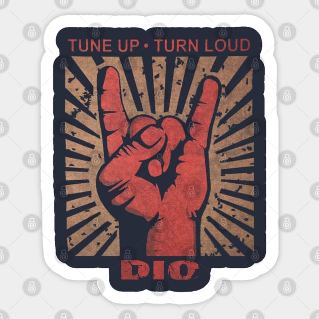 Tune up . Turn Loud DIO Sticker by MenGemeyMashkan